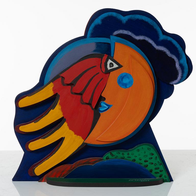 Beverloo Corneille, "Fågel och månskära".