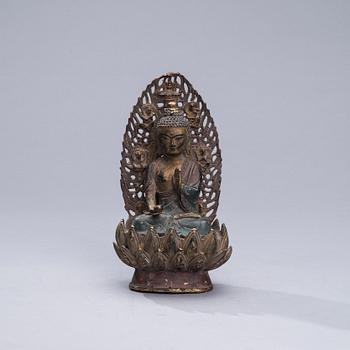 BUDDHA, metall, Kina 1900-talets senare hälft.