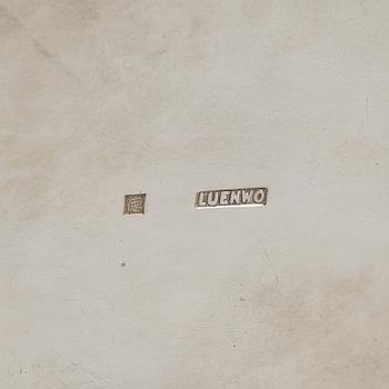 A Chinese silver tea caddy, Luenwo, Shanghai, first half of the 20th century.