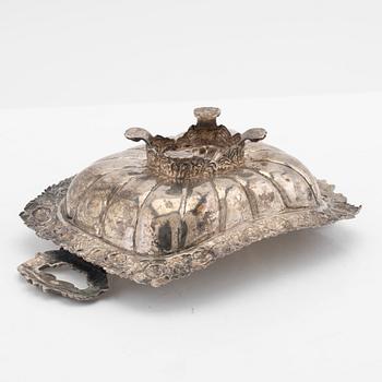 Confectionery bowl, silver, Gustav Möllenborg, Stockholm, 1837.