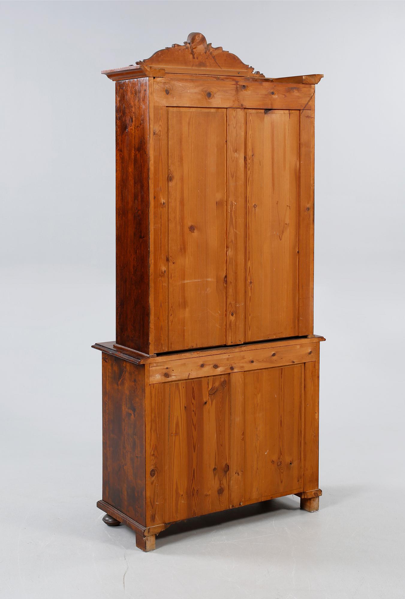 BOKSKÅP, sent 1800-tal.