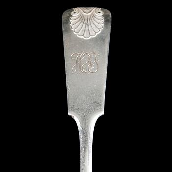 BESTICKUPPSÄTTNING, 12+12, silver, "Musslan", Tavastehus 1950-tal.