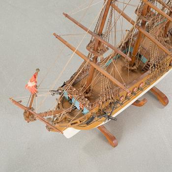 A 20th century ship model.