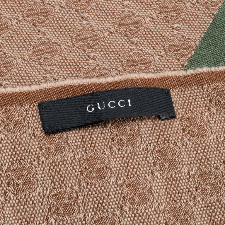 GUCCI, scarf and keychain.