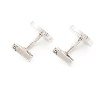 Louis Vuitton, Cufflinks, silver.