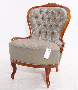 FÅTÖLJ, nyrokokostil, 1900-tal.