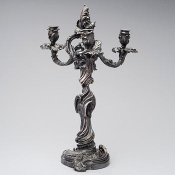 A CANDELABRUM BY EUGÈNE HAZART, signed Eug. Hazart, Paris, the late 19th century.