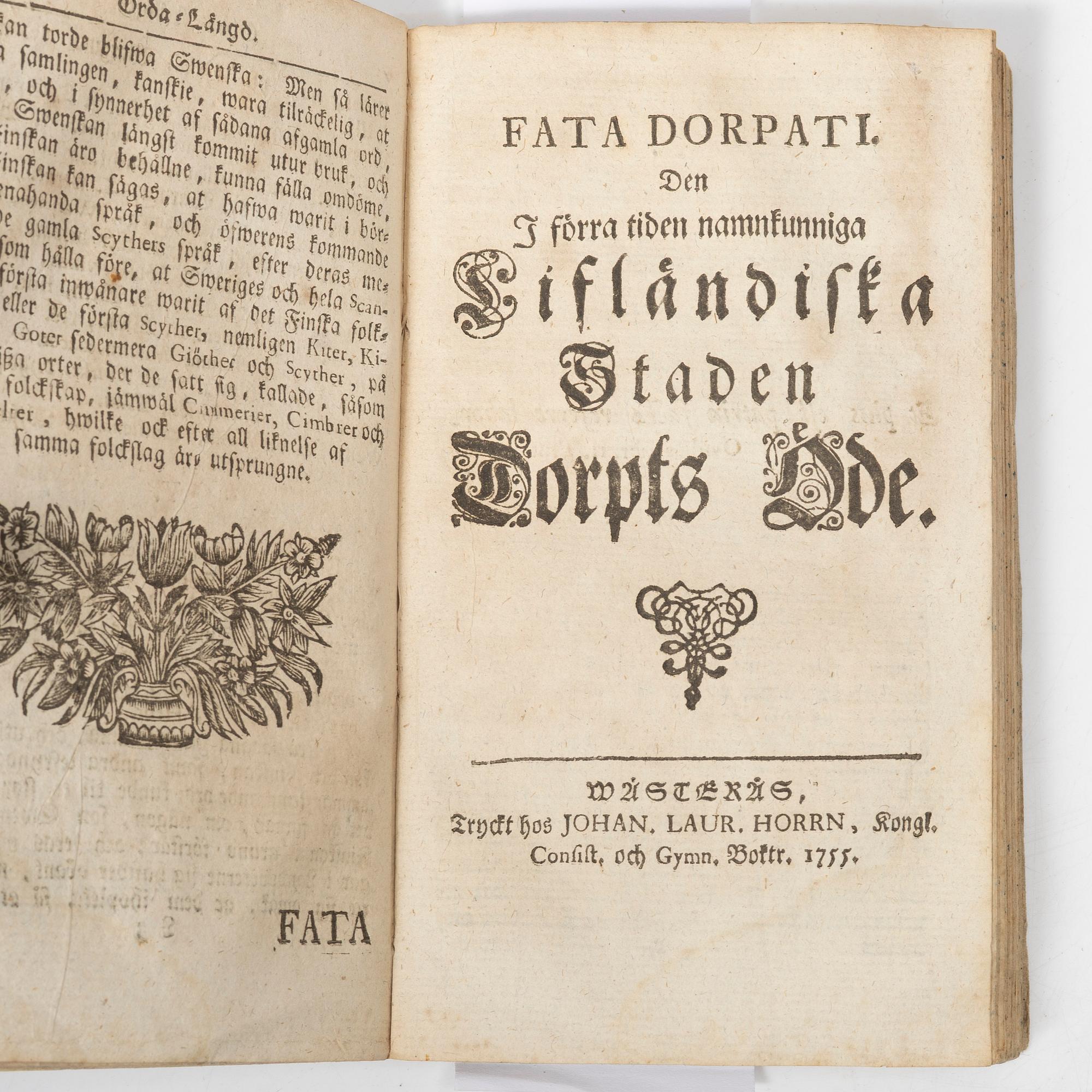 Historia & topografi, 1755, 1728.