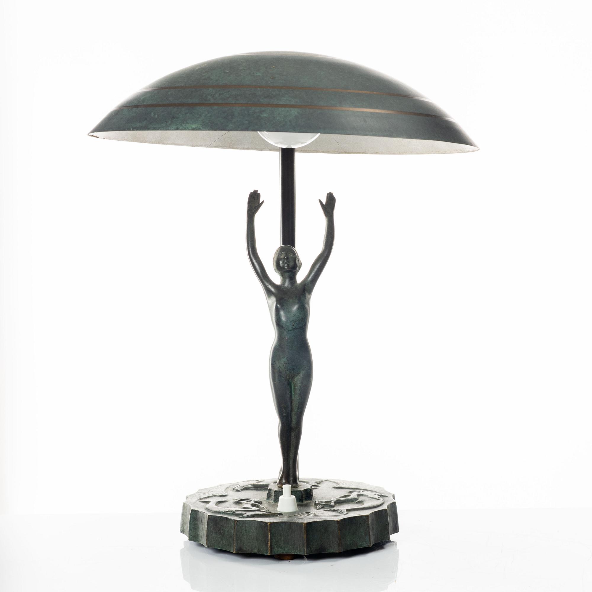Bordslampa, art deco, 1920/30-tal.