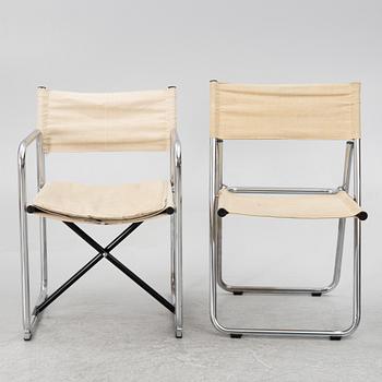 Börge Lindau & Bo Lindekrantz, five chairs, including "X75-2", Lammhults.