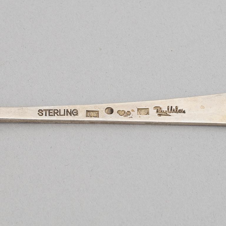 Three serving utensils, including Wiwen Nilsson, 1928 and 1932, and a marmelade spood Rey Urban, Stockholm, 1971.