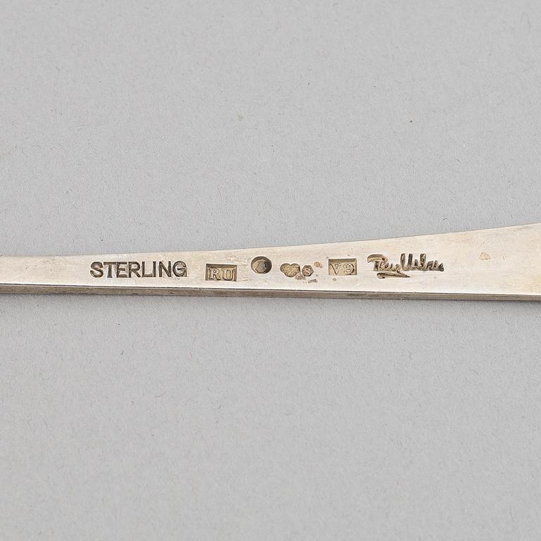 Serveringsspadar, 3 st, silver, bl.a. Wiwen Nilsson, Lund, 1928, 1932, samt marmeladspade Rey Urban, Stockholm, 1971.