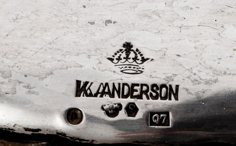 LAMPFOT, silver. K Andersson, Stockholm, 1916.