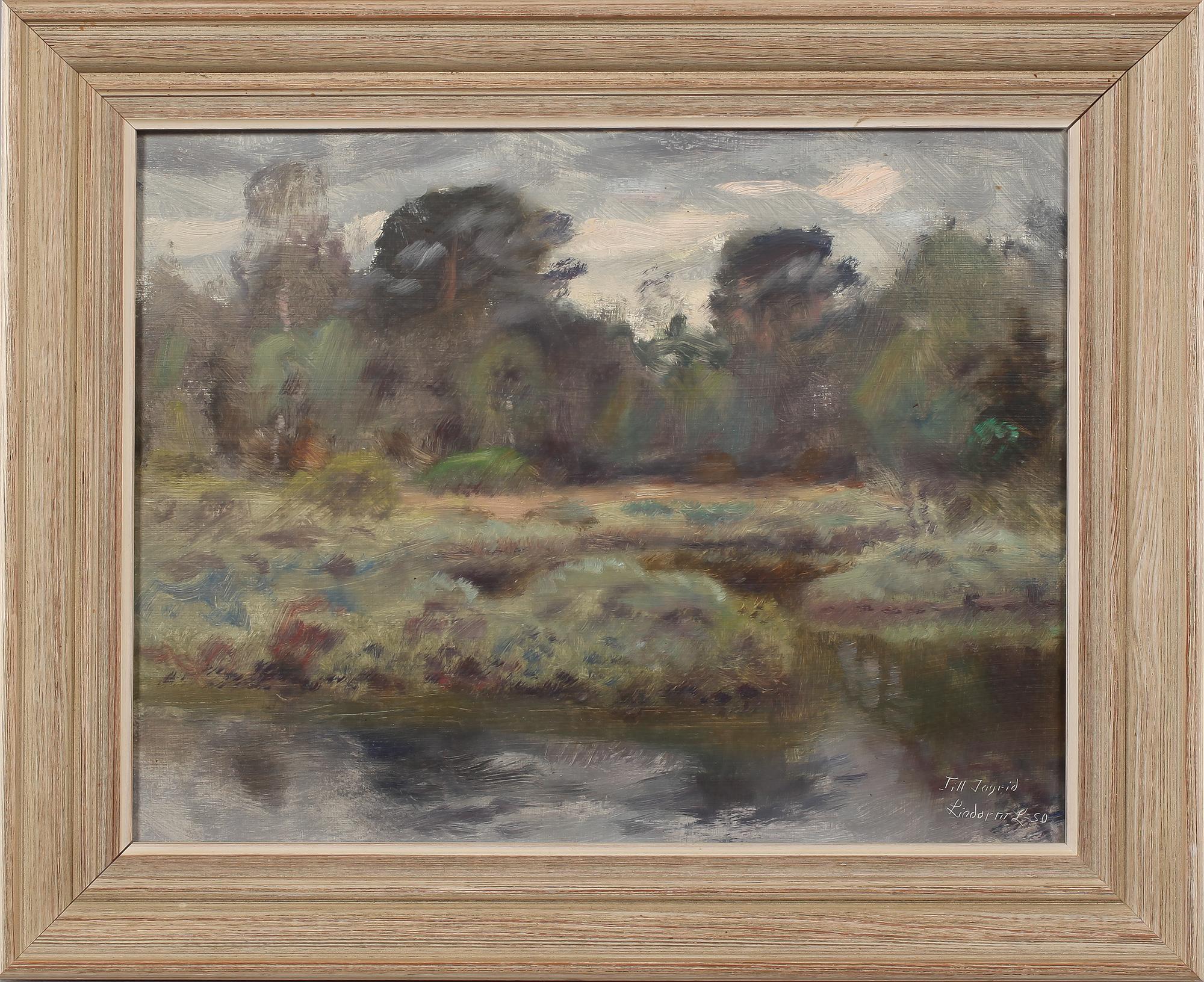 LINDORM LILJEFORS, olja på pannå, signerad och daterad -50.