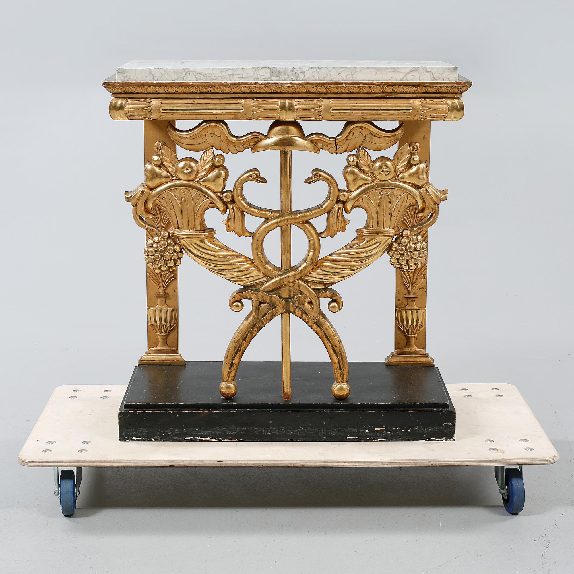 KONSOLBORD, empire-stil, omkring år 1900.
