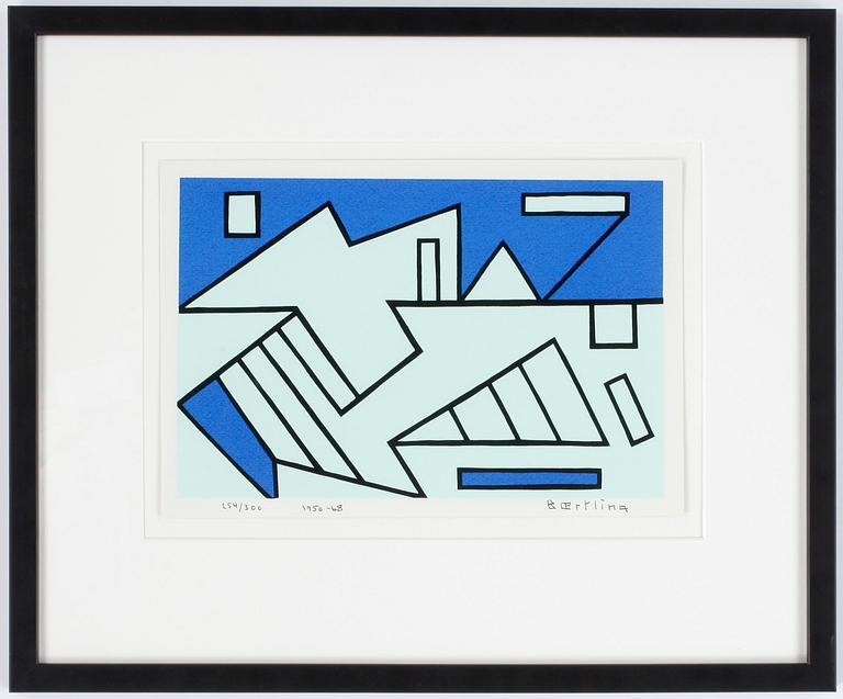 OLLE BAERTLING, färgserigrafi. Signerad och daterad 1950-68. Numrerad 254/300.