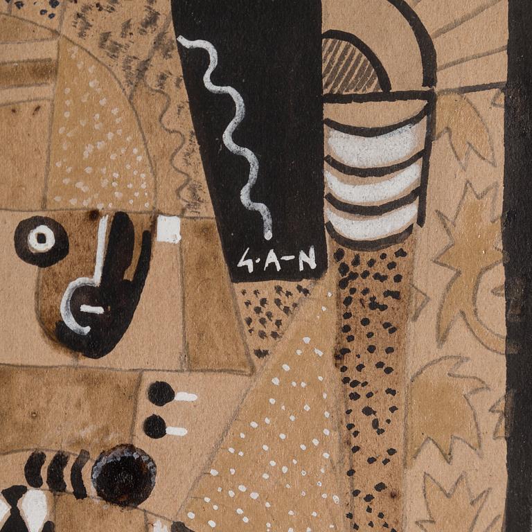 Gösta Adrian-Nilsson, Geometriserande figurkomposition.