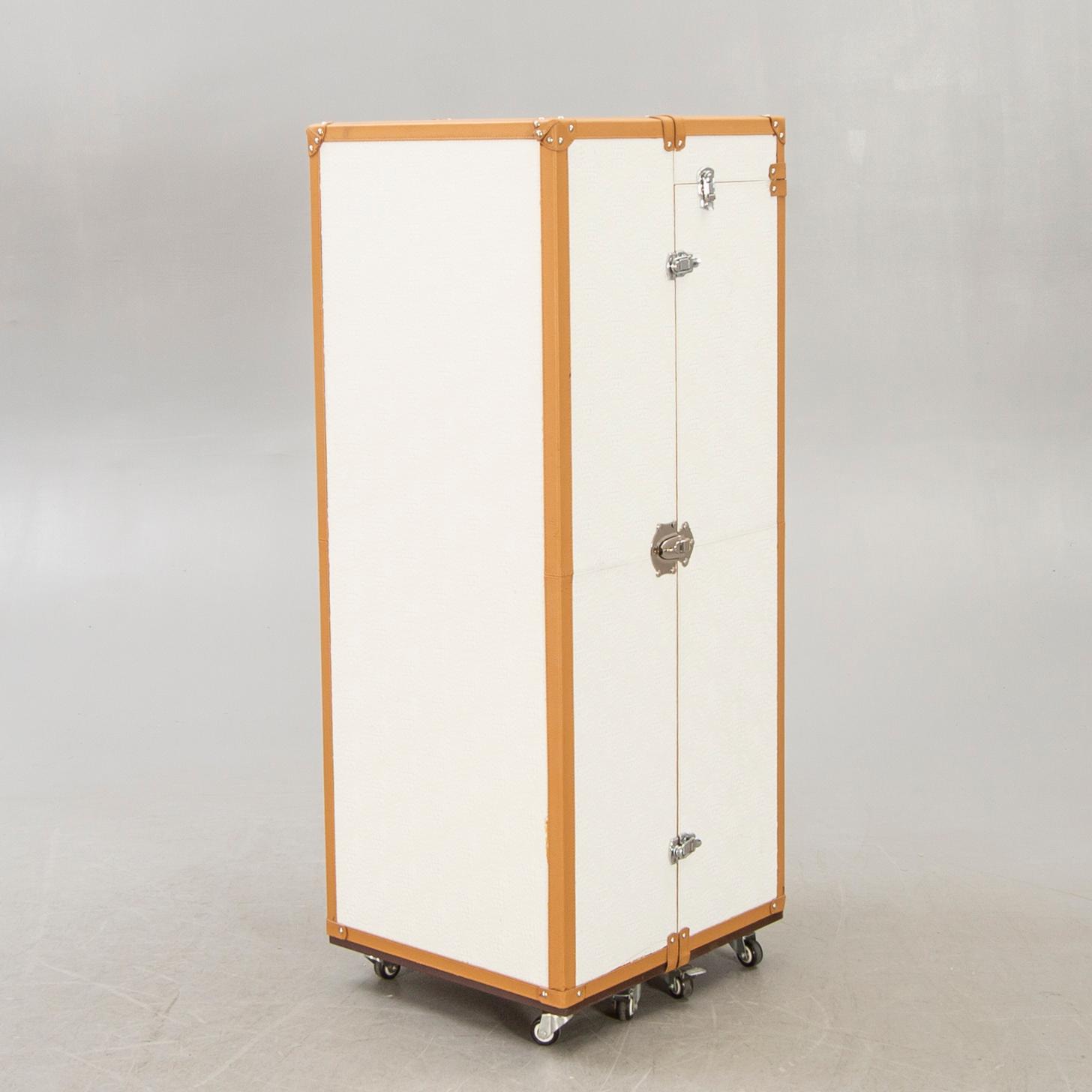 A 21st century leather trunk.