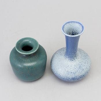 GUNNAR NYLUND, two stoneware vases from Rörstrand.