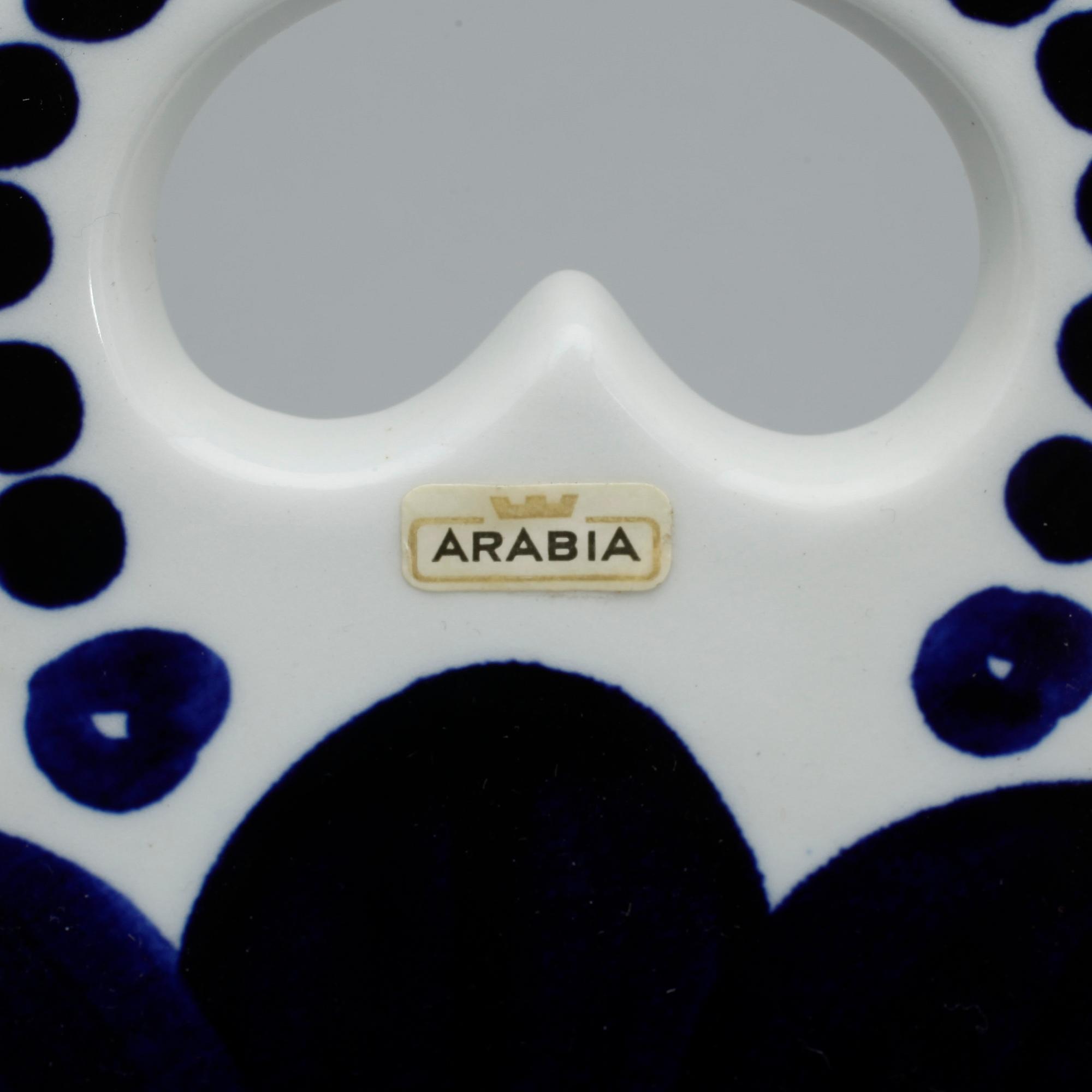 KAFFESERVIS, 22 delar, porslin, "Valencia", Ulla Procopé, Arabia. Formgiven 1960.
