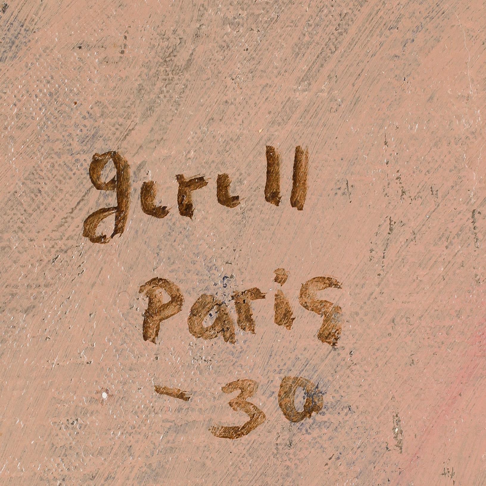 GRETA GERELL, olja på duk. Signerad Gerell Paris och daterad -30.
