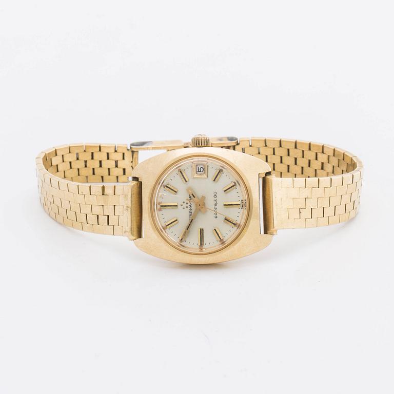 ETERNA-MATIC Concept 80 armbandsur 18K guld ca 2,2x2,8 cm.