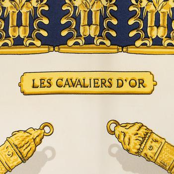 Hermès, scarf, "Les Cavaliers d'Or".