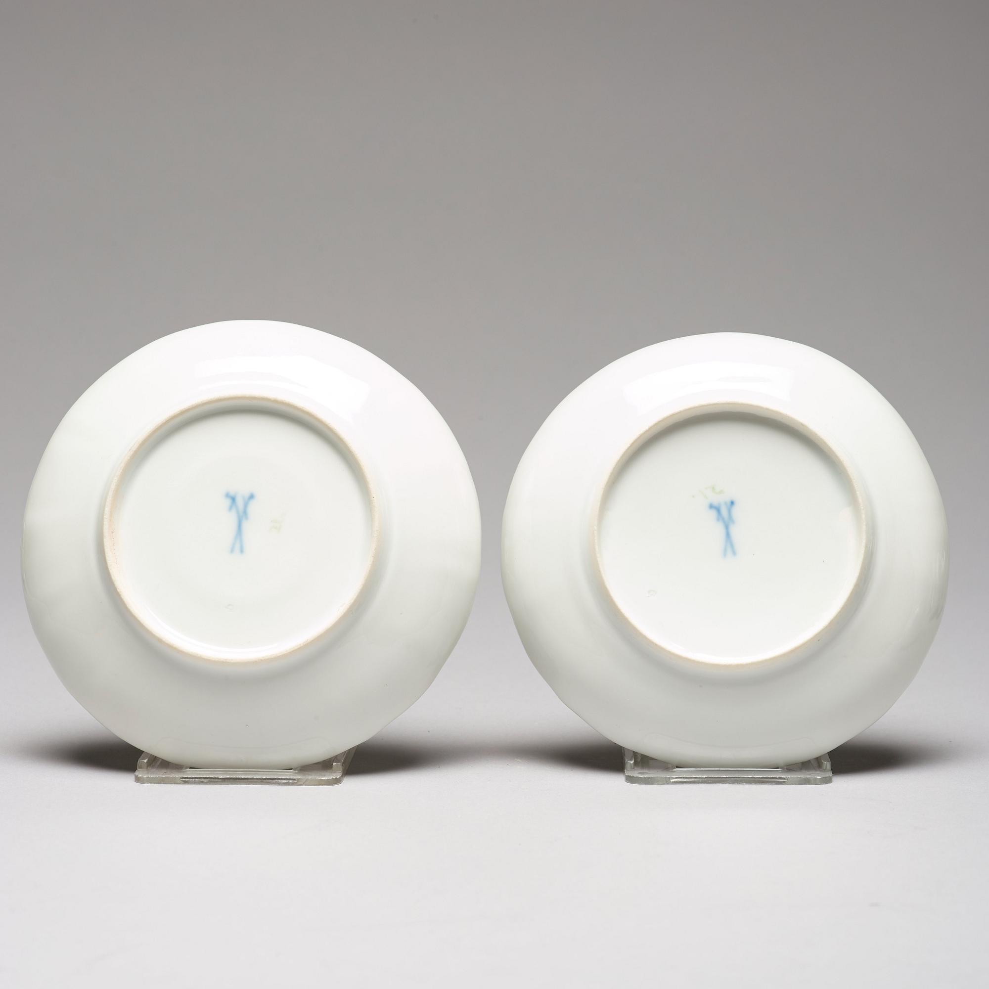 A Meissen Tete a Tete service, 19th Century. (6 pieces).