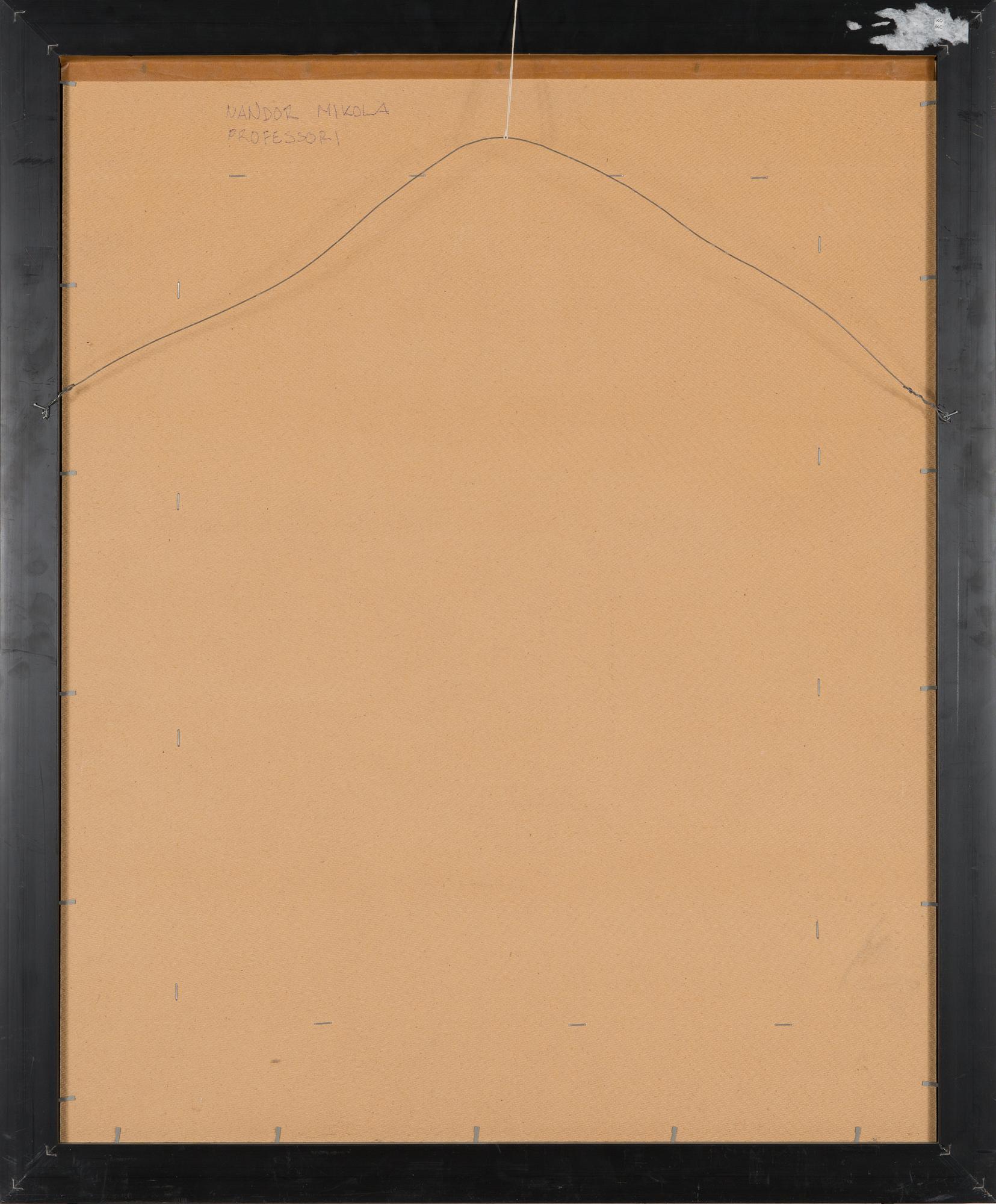 Nandor Mikola, oil on panel, signed.