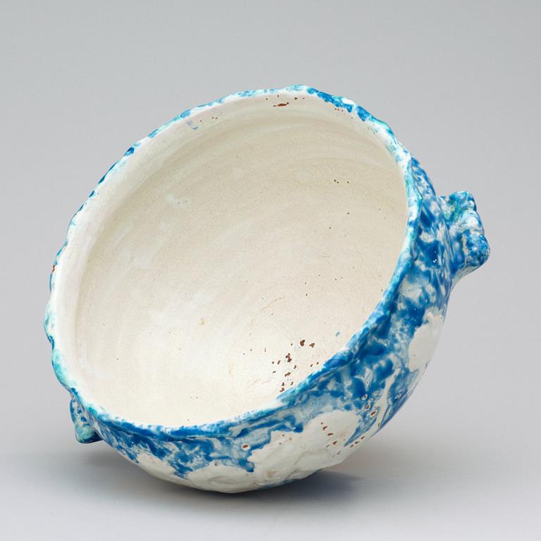 A Riborg Böving glazed ceramic jardinière, Albråten, Racken, Sweden circa 1914-20.