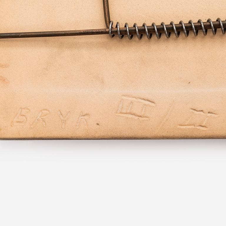 Rut Bryk, Relief, stoneware, signed BRYK.