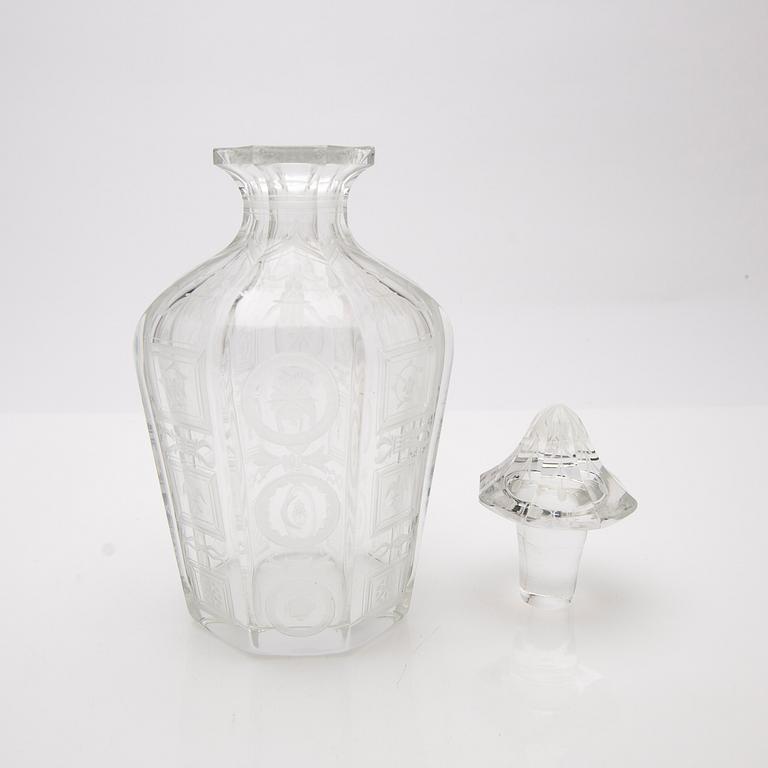 Edward Hald, Flakong, 922, Orrefors, 1930, gravör E.R.