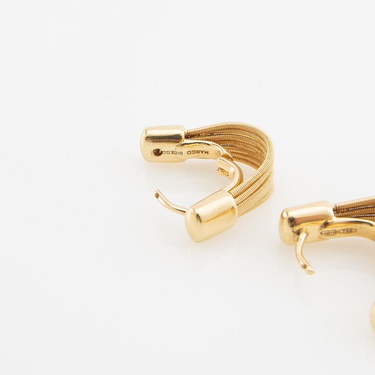 Marco Bicego, Earrings a pair of 18K gold, Italy.