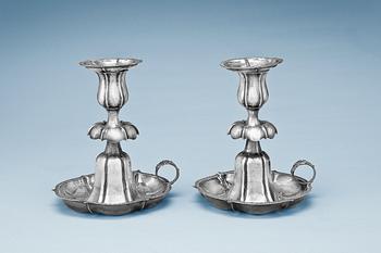 517. A PAIR OF CANDLE HOLDERS.