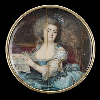 MINIATYR, P.A. Halls art, Frankrike 1700-tal.