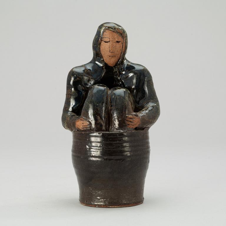 A unique Lisa Larson stoneware sculpture, Gustavsberg Studio 1970's.