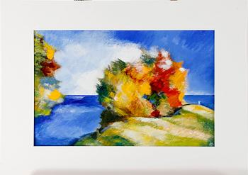 ANITA FRÖDING, olja på papper, monogramsignerad.