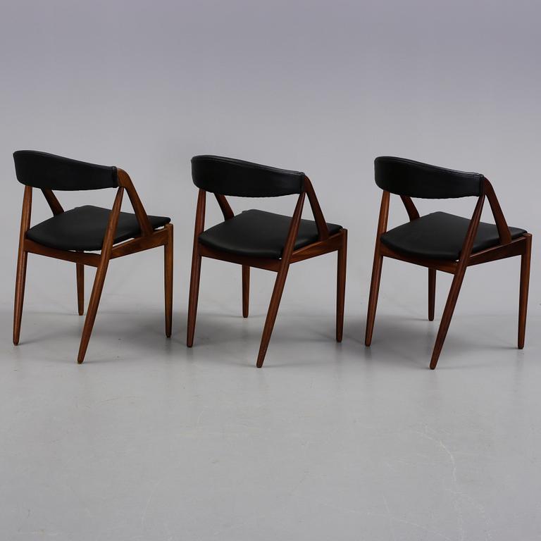 STOLAR, 3 st, teak, Kai Kristensen, danmark, 1950/60-tal.