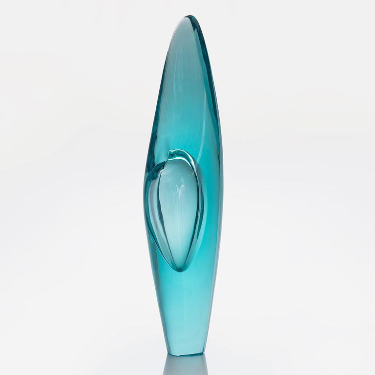Timo Sarpaneva, glasskulptur "Orkidea Adriatico" signerad Timo Sarpaneva Studio Pino Signoretto - Murano 1999.
