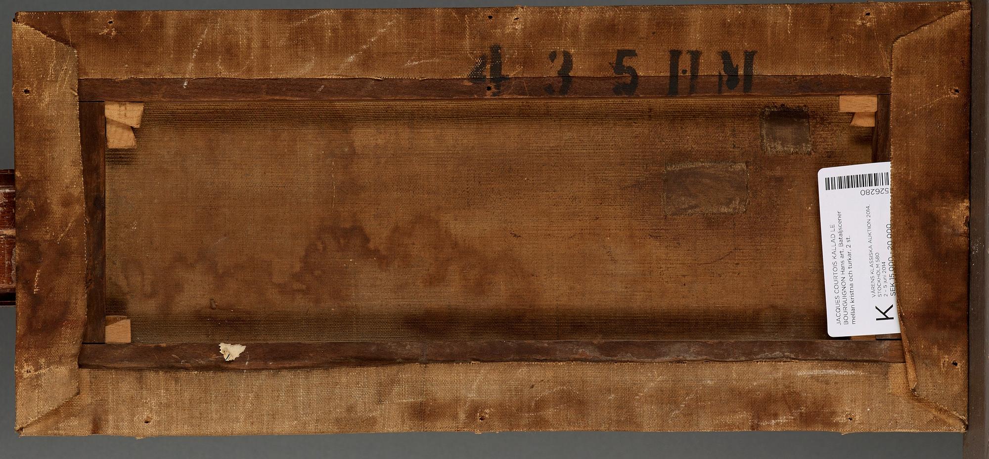 August Querfurt Circle of, Battle scenes between Christians and Turks.