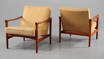 FÅTÖLJER, ett par, Bröderna Andersson, 1950/60-tal.