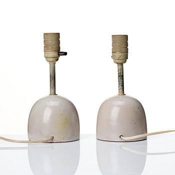 Hans Bergström, a pair of table lamps, ateljé Lyktan, Sweden 1930-40s.