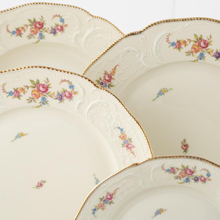 Matservis, 102 delar, porslin, "Sanssouci", Rosenthal, Tyskland.