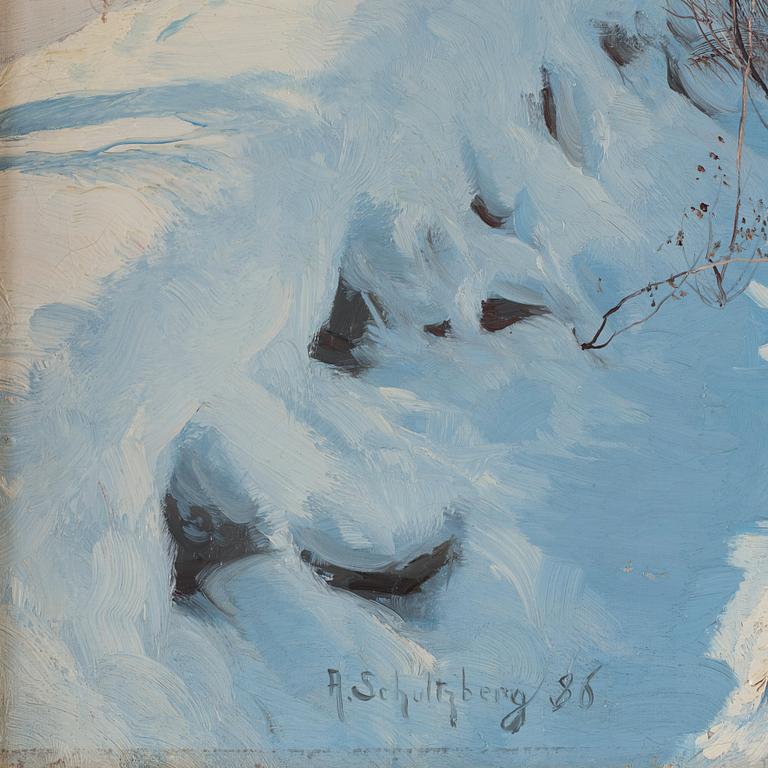 Anshelm Schultzberg, "Solig vinterdag".