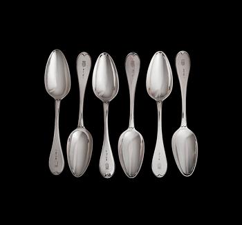 393. A SET OF SIX SPOONS.