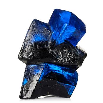 16. Edvin Öhrström, sculpture, cast glass, Lindshammar Glassworks, signed and dated 1965.