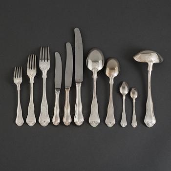 BESTICK, 115 delar, silver, en del med både svenska och norska stämplar, 1940-tal.