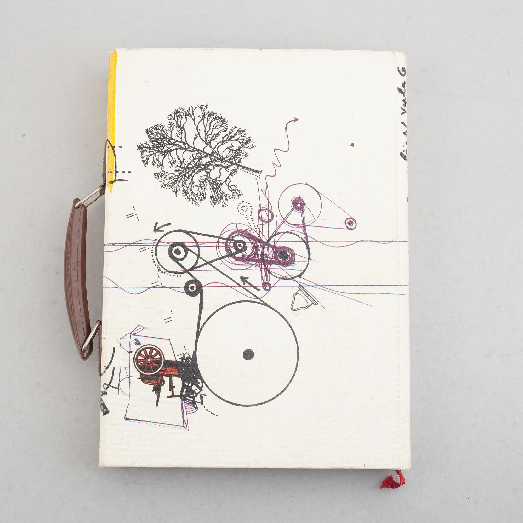 two books, Jean Tinguely, after, "Méta", and "Pontus Hultén, Hon & moderna".