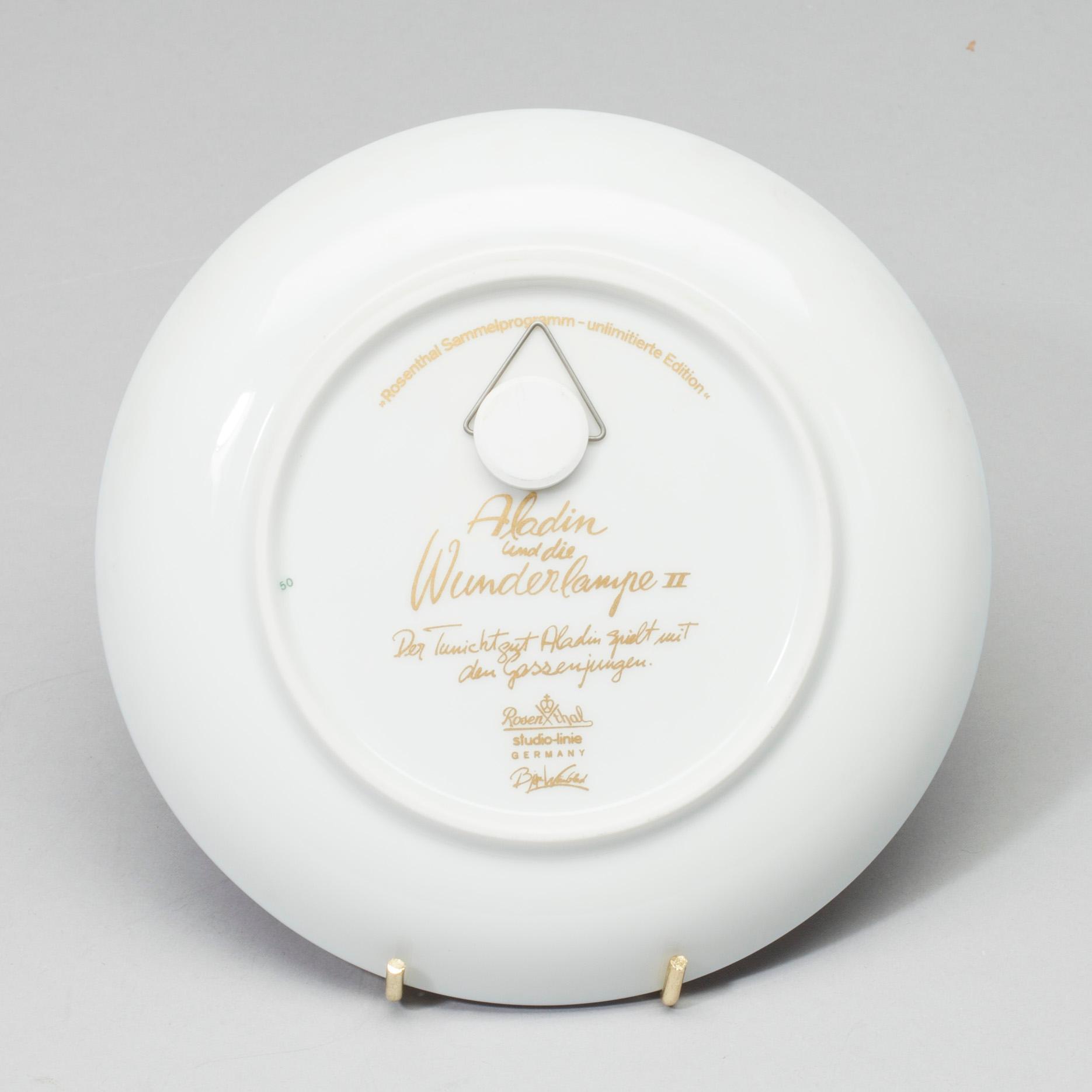 SAMLARTALLRIKAR, 10 st, porslin, Björn Wiinblad, Rosenthal studio-linie. 1980-tal.