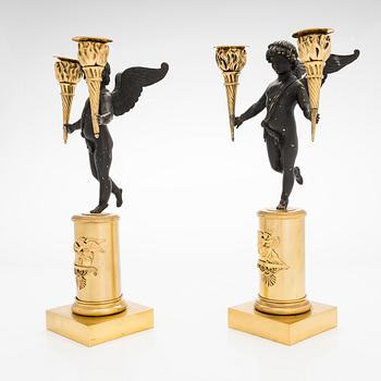 A pair of early 20th-century candelabras.